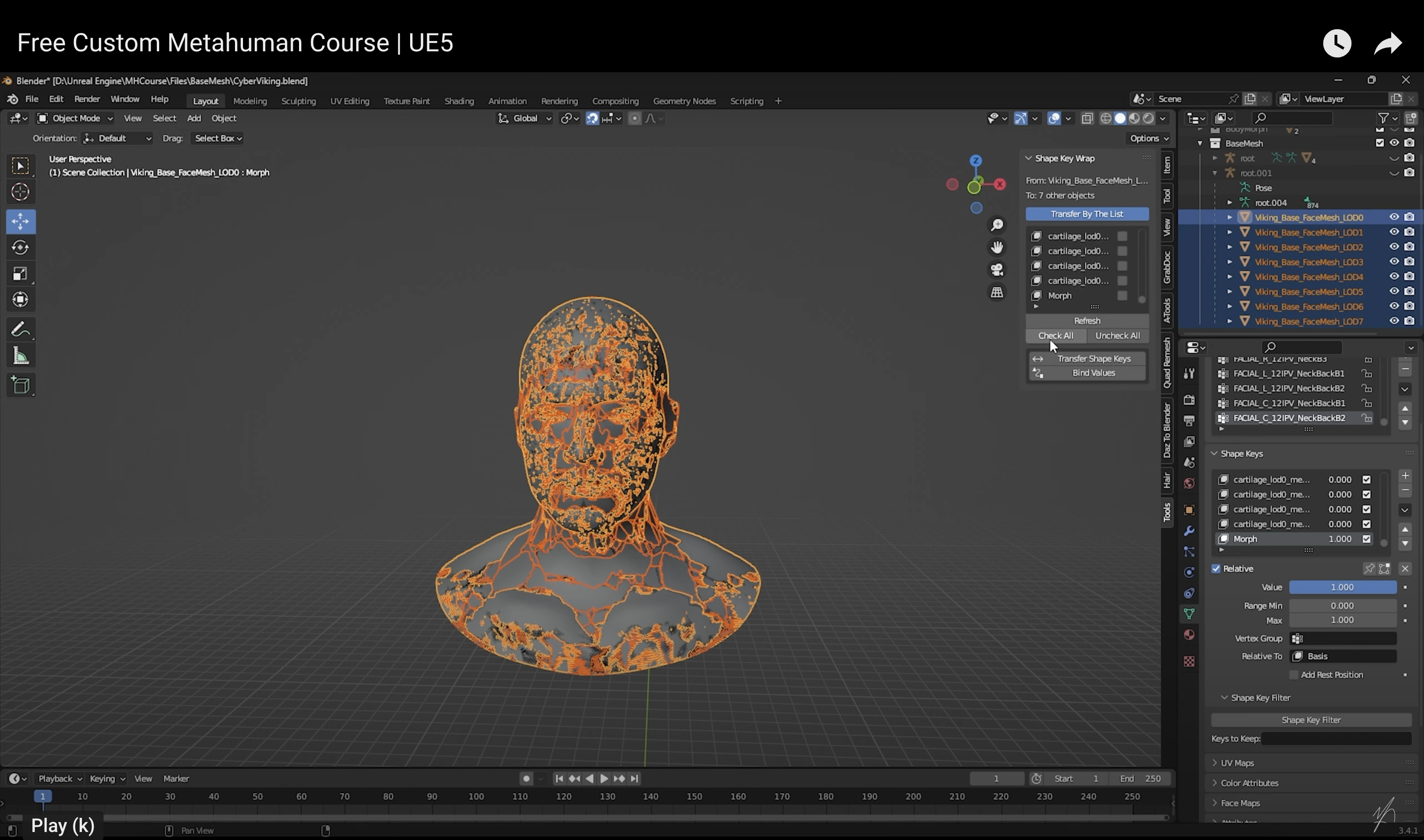 Custom MetaHuman Tutorial