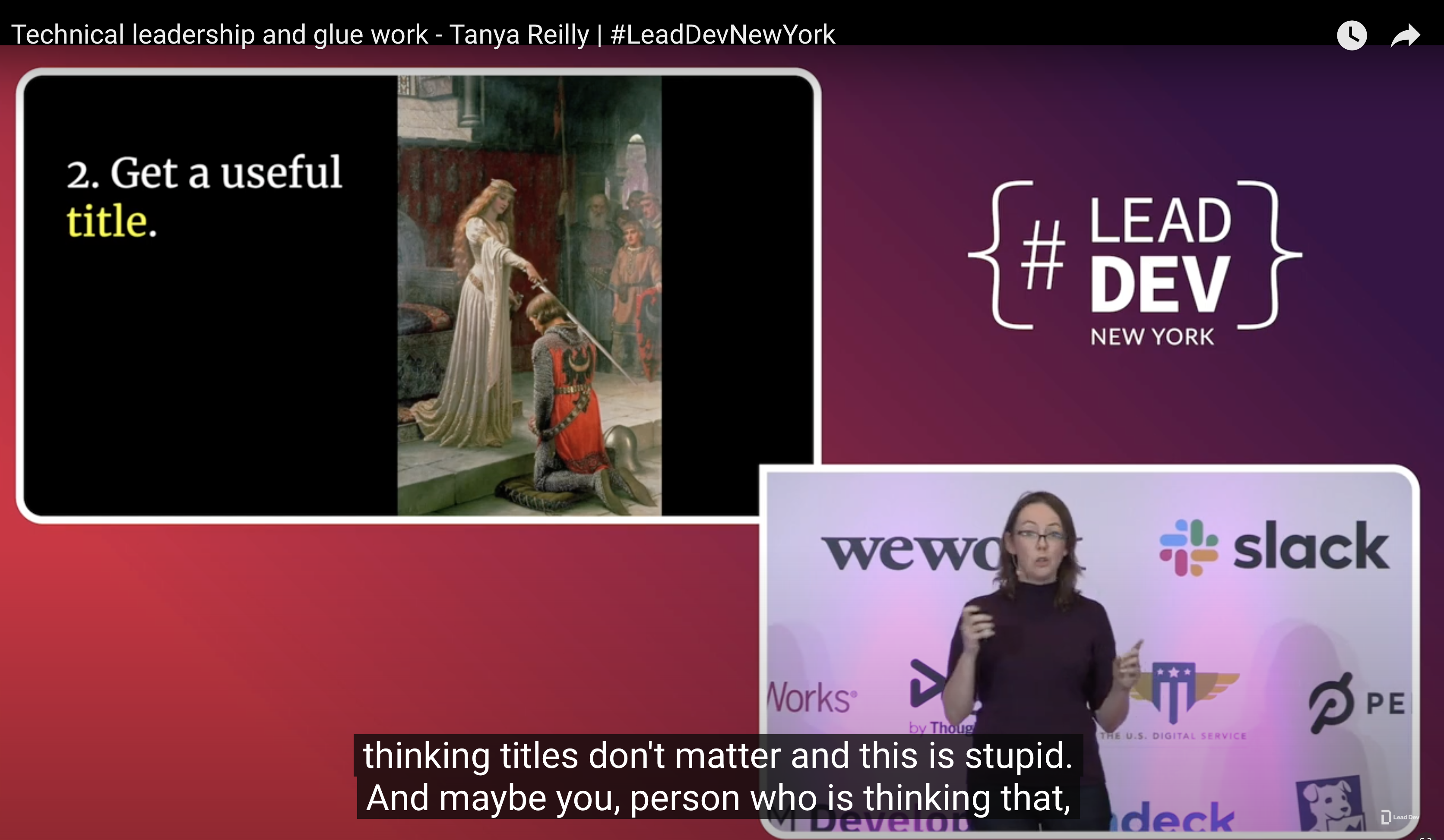 Lead Dev Talk - Titles Matter