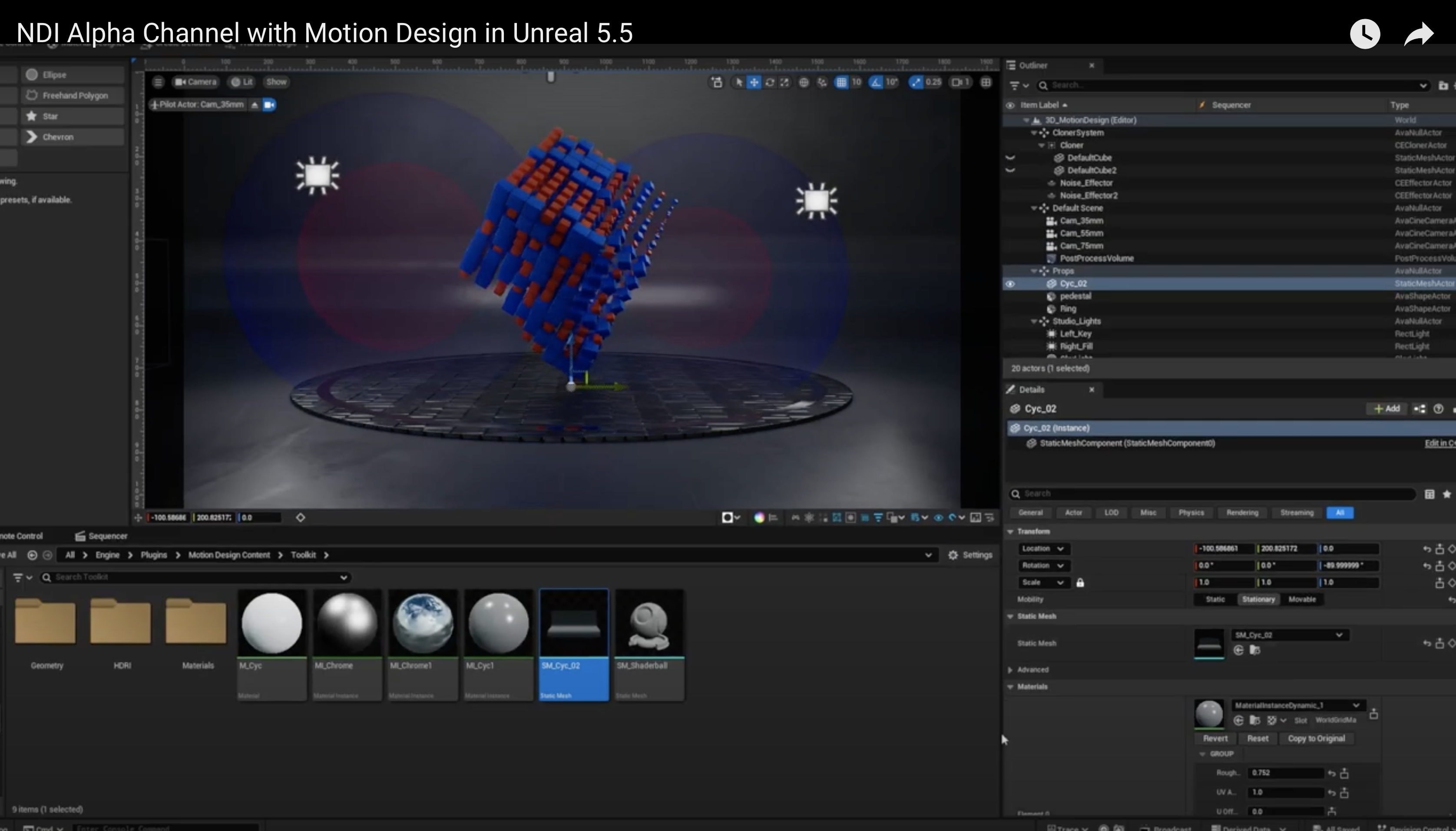 Unreal Engine Motion Design Updates