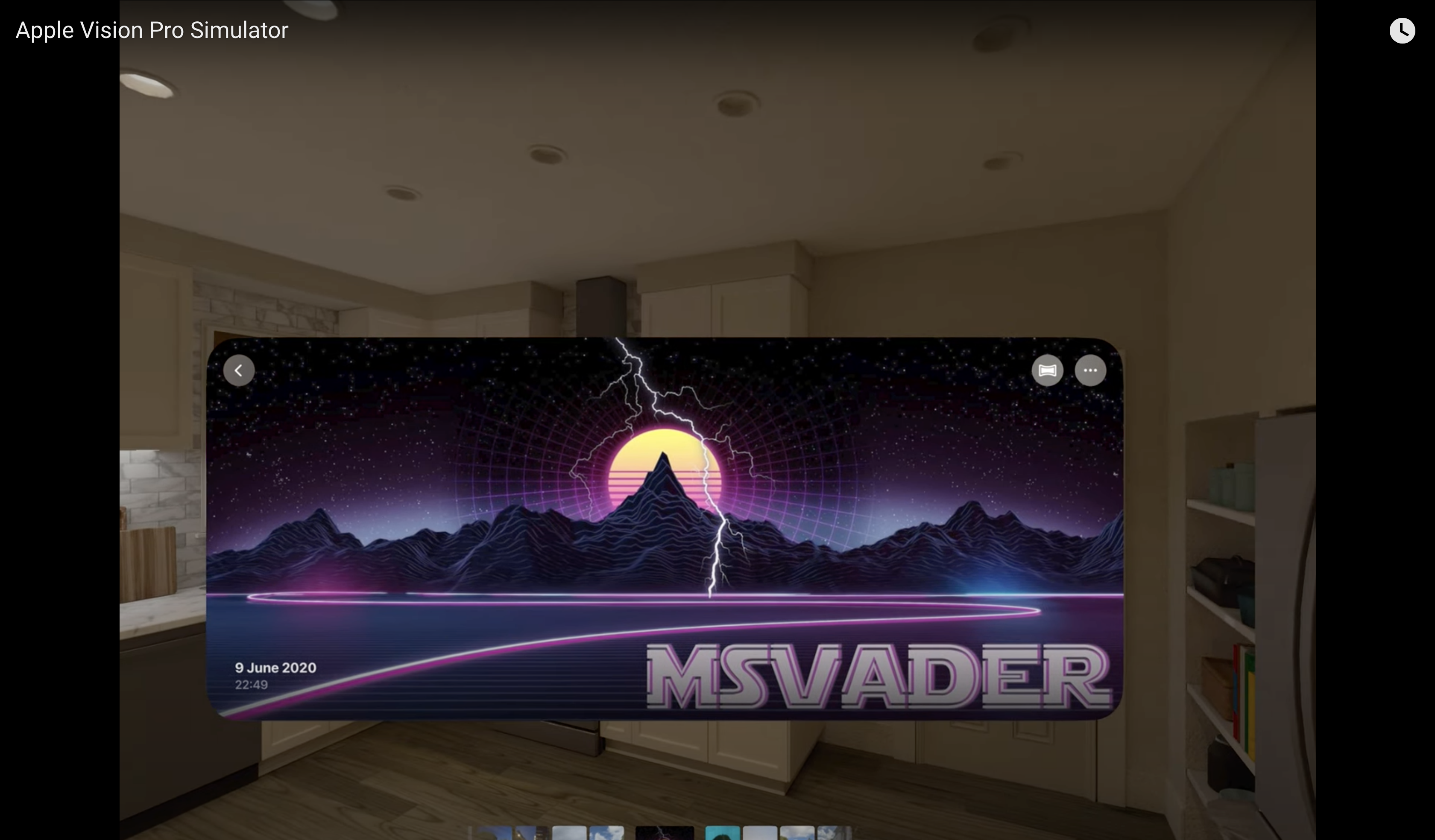 Apple VisionOS Simulator